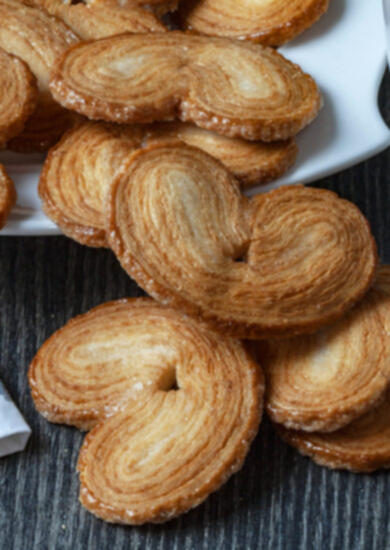 Palmiers caramélisés à la cassonade