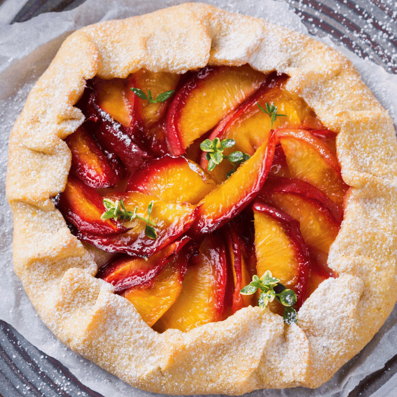 Tarte aux nectarines