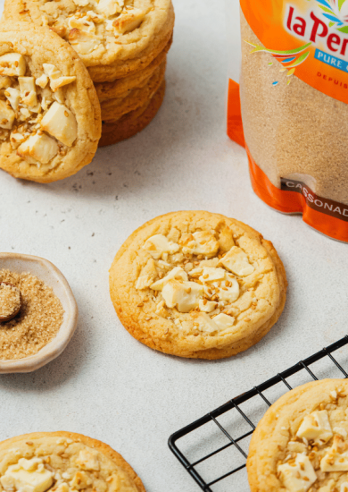 White chocolate cookies