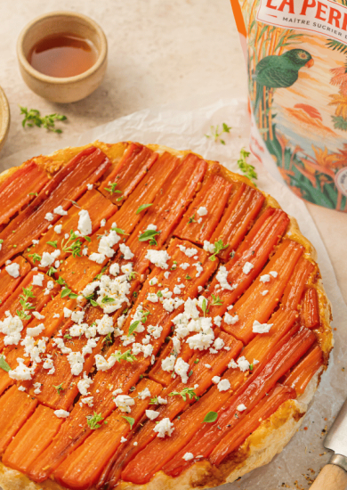 Carrot tarte tatin