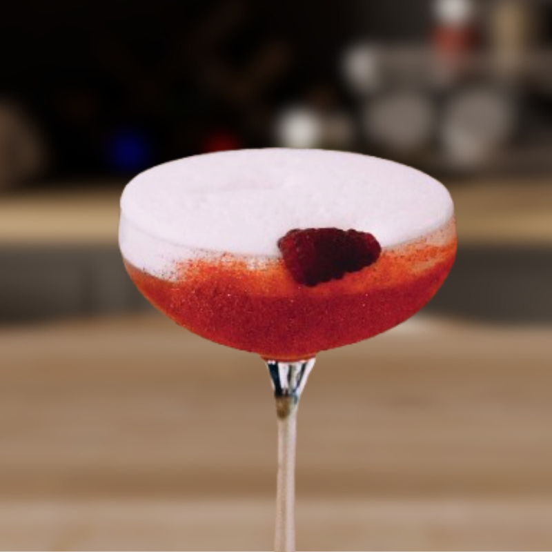 Cocktail champagne framboise