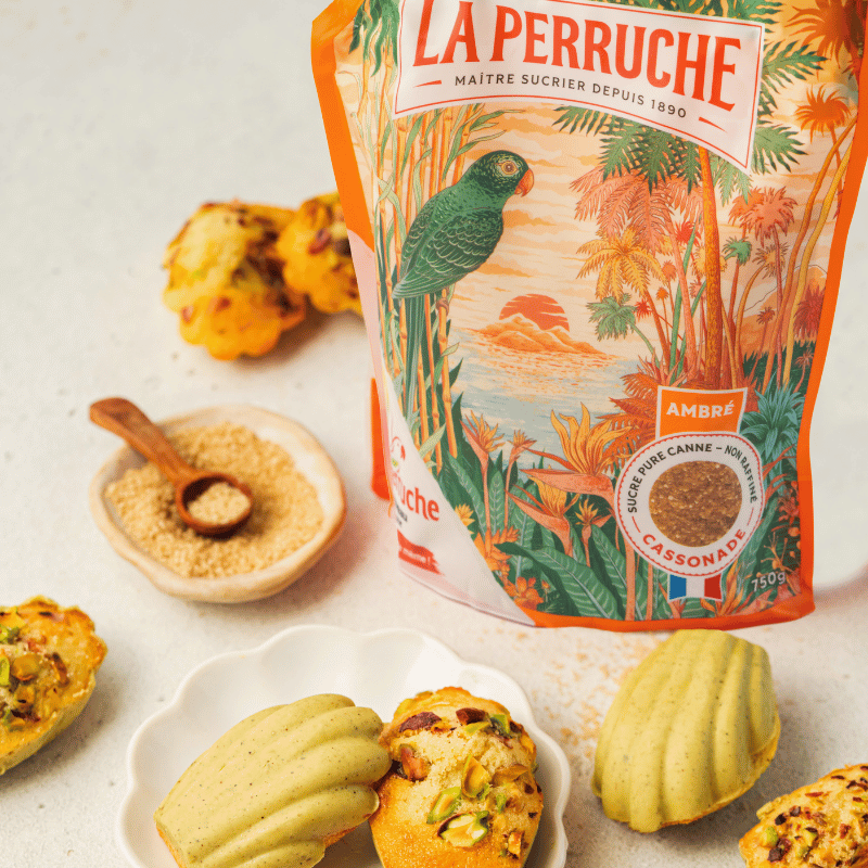 Pistachio madeleines