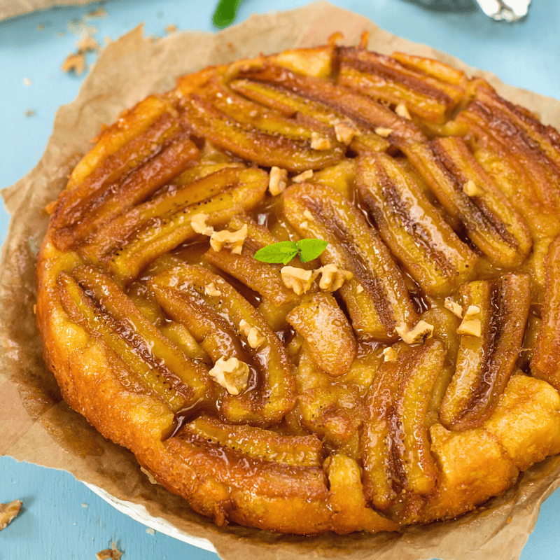Tarte tatin aux bananes caramélisées