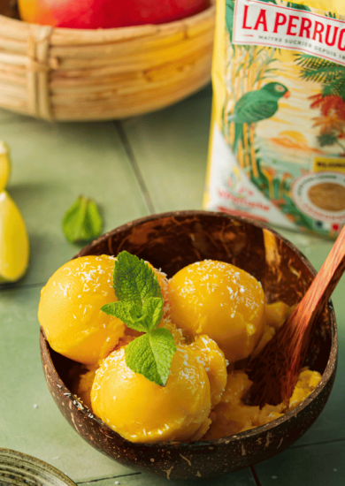 Sorbet mangue et coco