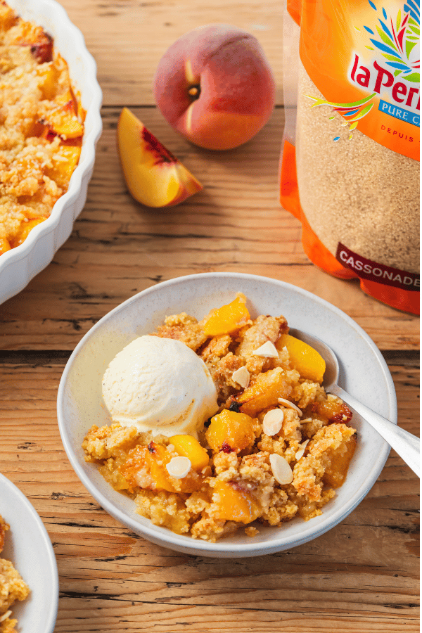 Peach crumble - La Perruche
